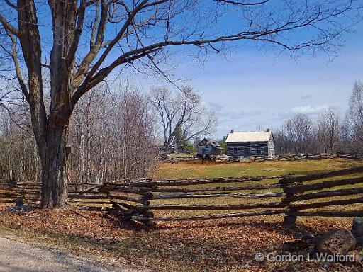 Log Fences & House_DSCF01391-.jpg - Photographed near Sharbot Lake, Ontario, Canada.